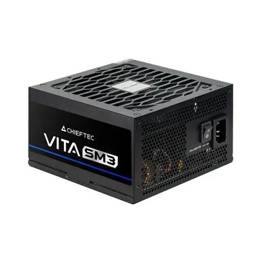Блок живлення 650 Вт, Chieftec VITA SM3, Black, напівмодульний, 80+ Bronze, 120 мм, 3xMolex / 6xSATA / 1x16-pin / 2x6+2-pin / 2x4+4-pin / 1x20+4-pin, захист AFC/OPP/OTP/OVP/SCP/SIP/UVP/OCP, ATX 12V 3.1 (BPX-650-C) - фото 6