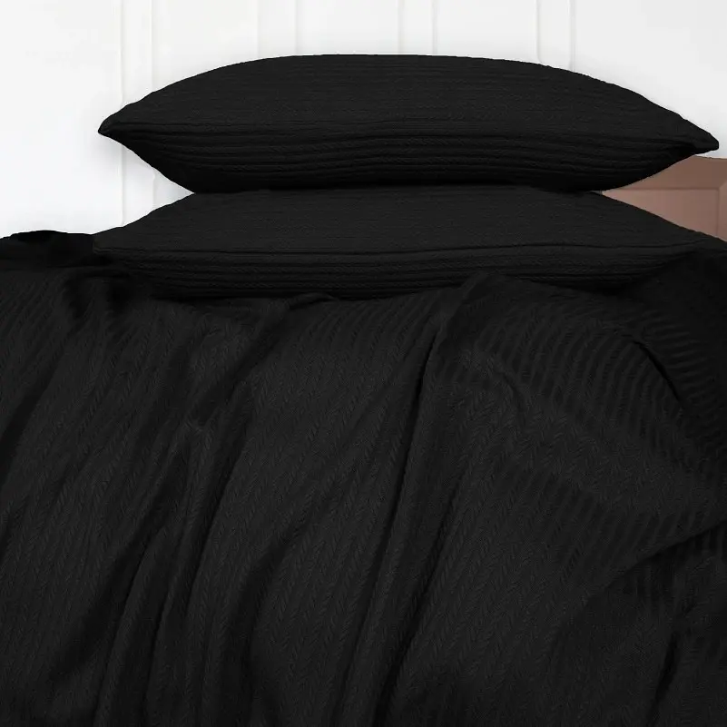 Покривало з наволочками MirSon №10-06 Arrowline Black (2200010404463) - фото 2