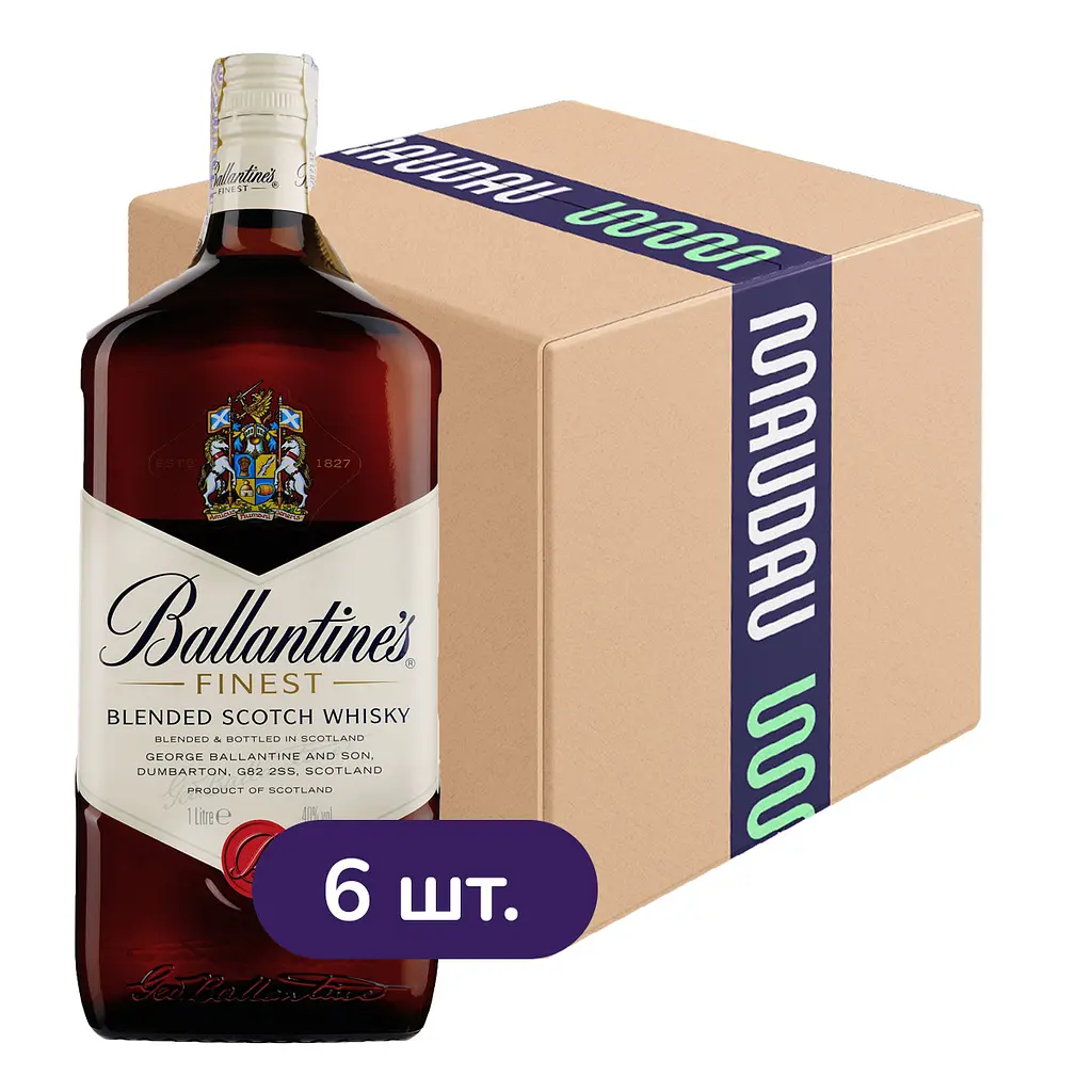 Упаковка виски Ballantine's Finest Blended Scotch Whisky 40% 6 л
