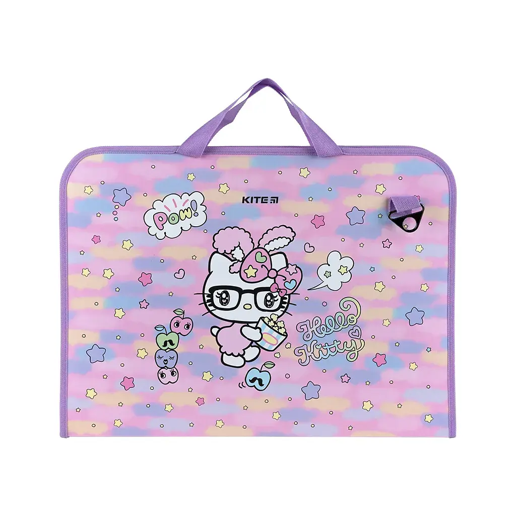 Папка - портфель Kite на блискавці A3+ Hello Kitty, 1 відділення (HK24-411)