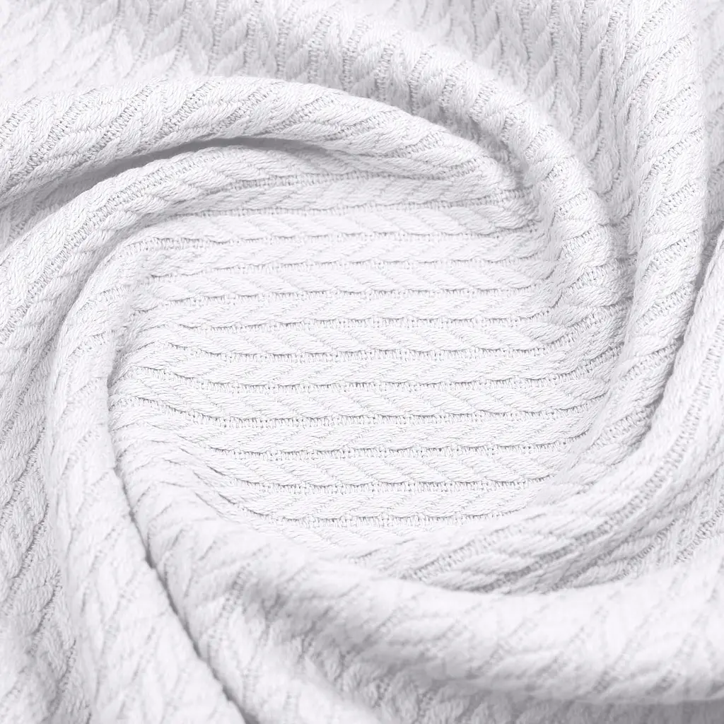 Плед покривало Cosas Snow Knitted Braid 230х240 см косичка (Blanket_02Snow_KnittedBraid_230x240) - фото 3