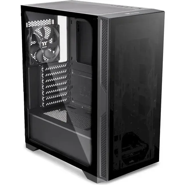 Корпус Thermaltake Versa T25 Tempered Glass Mid-Tower Chassis Black - фото 1