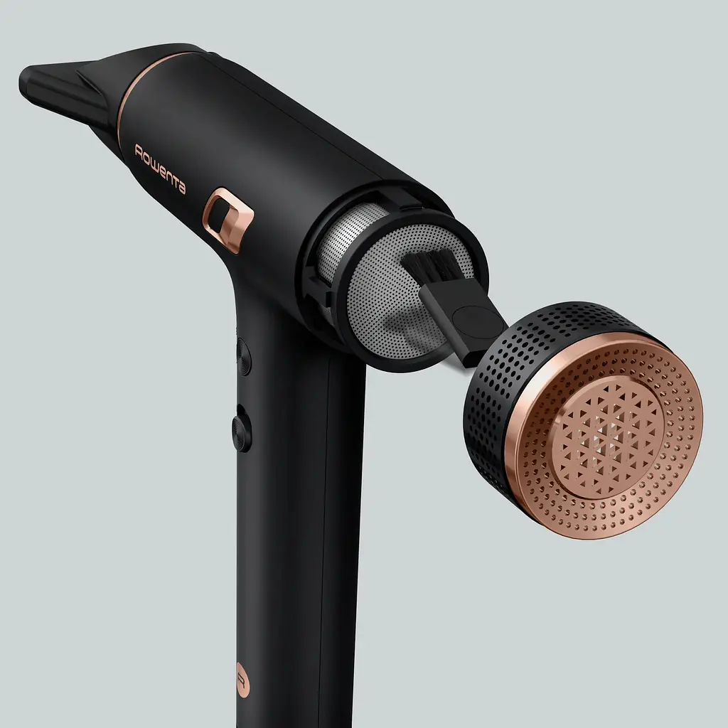 Фен Rowenta T-Shape Maestria Nano, 1700Вт, 3 режима, диффузор, ионизация, холодный обдув, черный - фото 6