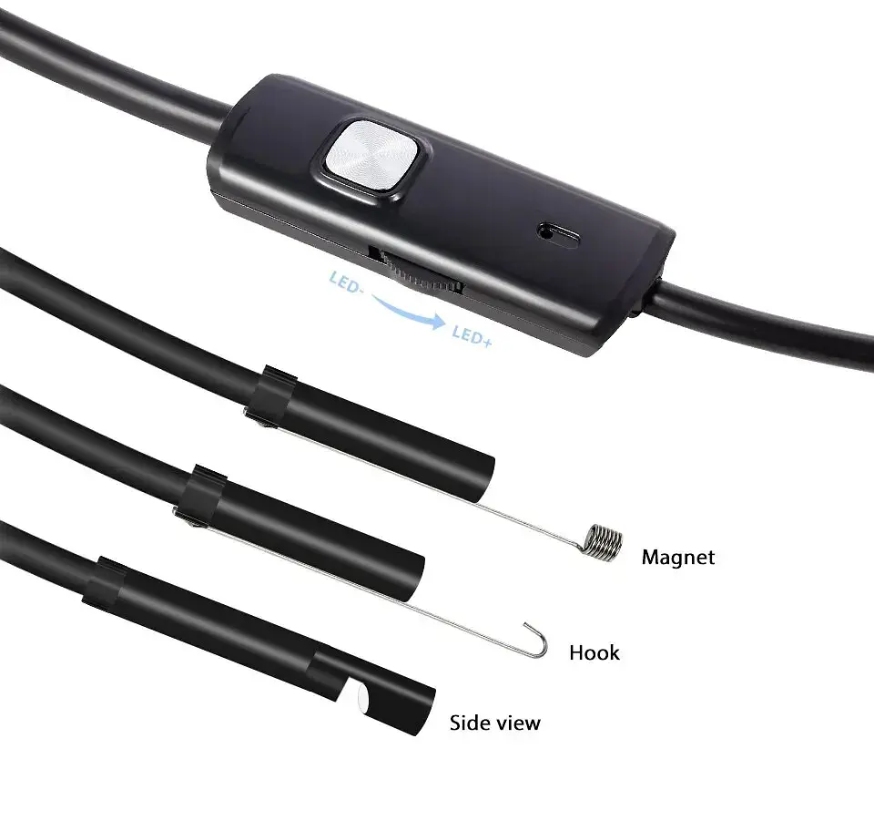 Ендоскоп водонепроникний Kerui 5м гнучка Usb камера - фото 6