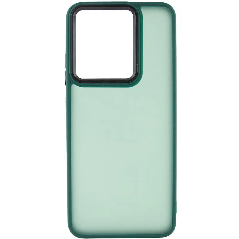 Чехол TPU+PC Lyon Frosted для Xiaomi Redmi 12C Green - фото 2