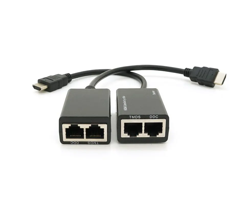 Удлинитель HDMI сигнала пассивен через 2 витых пары CAT-5e/6e Voltronic YTSEP 30m - фото 2