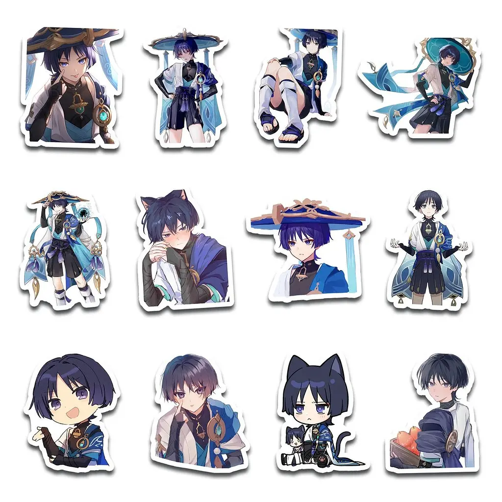 Стикерпак GeekLand Genshin Impact Wanderer 45 штук (SP WD SN 01) - фото 4