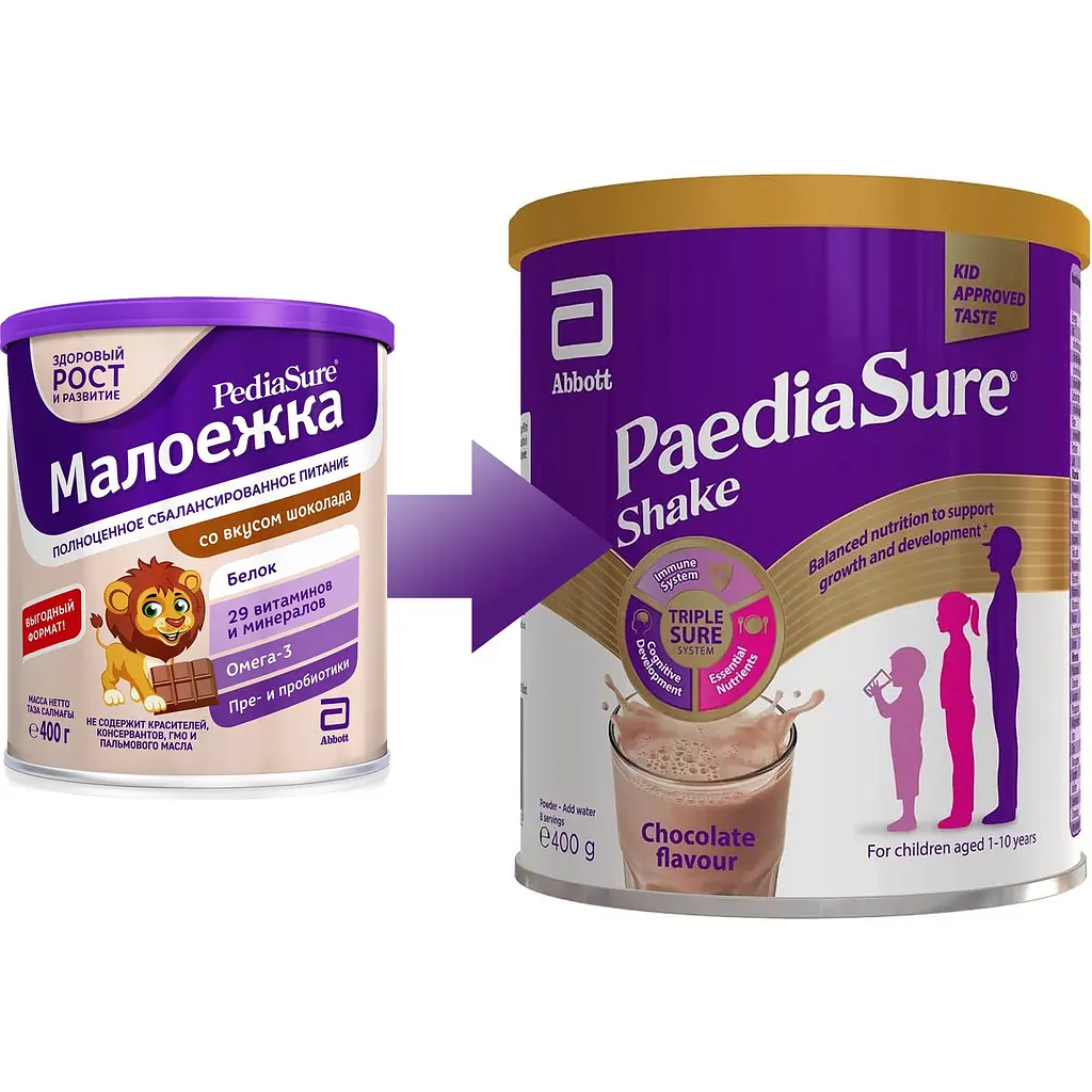 Суха молочна суміш Paediasure Shake Шоколад 400 г (8886451056023) - фото 4