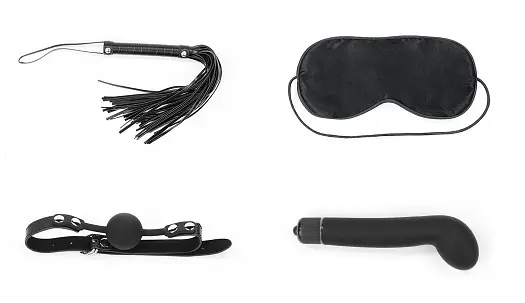 Набір для БДСМ LoveToy Bondage Kit Vibrating Black
