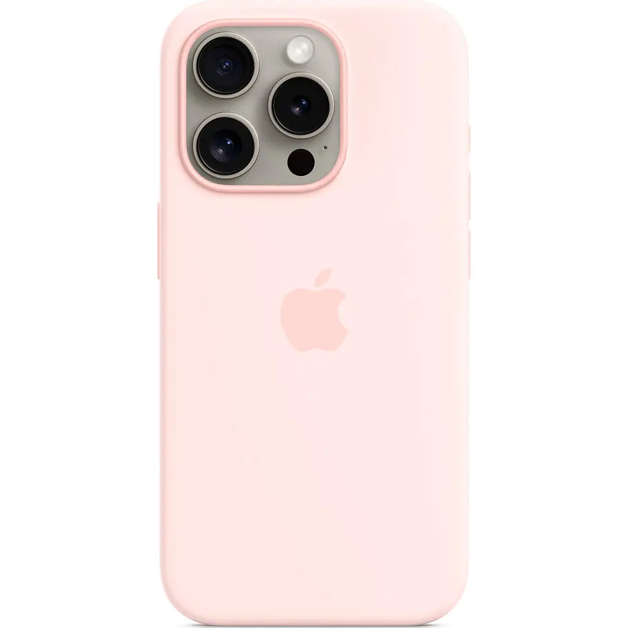 Чохол Apple Silicone Case with MagSafe для iPhone 15 Pro Light Pink (MT1F3ZM/A) [92954] - фото 4