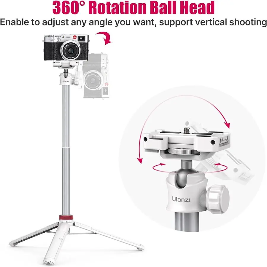 Штатив Ulanzi Vijim Multi-functional Mini Tripod White (UV-2503A MT-44 white) (2503A) - фото 5