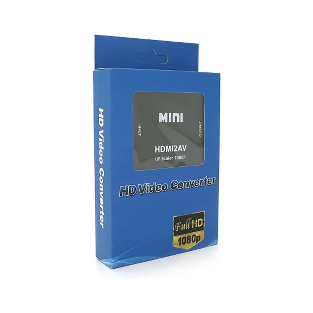 Перехідник HDMI F to 3xRCA F AV 720P/1080P black Voltronic (YT-CM-HDMI/AV-B) - фото 5