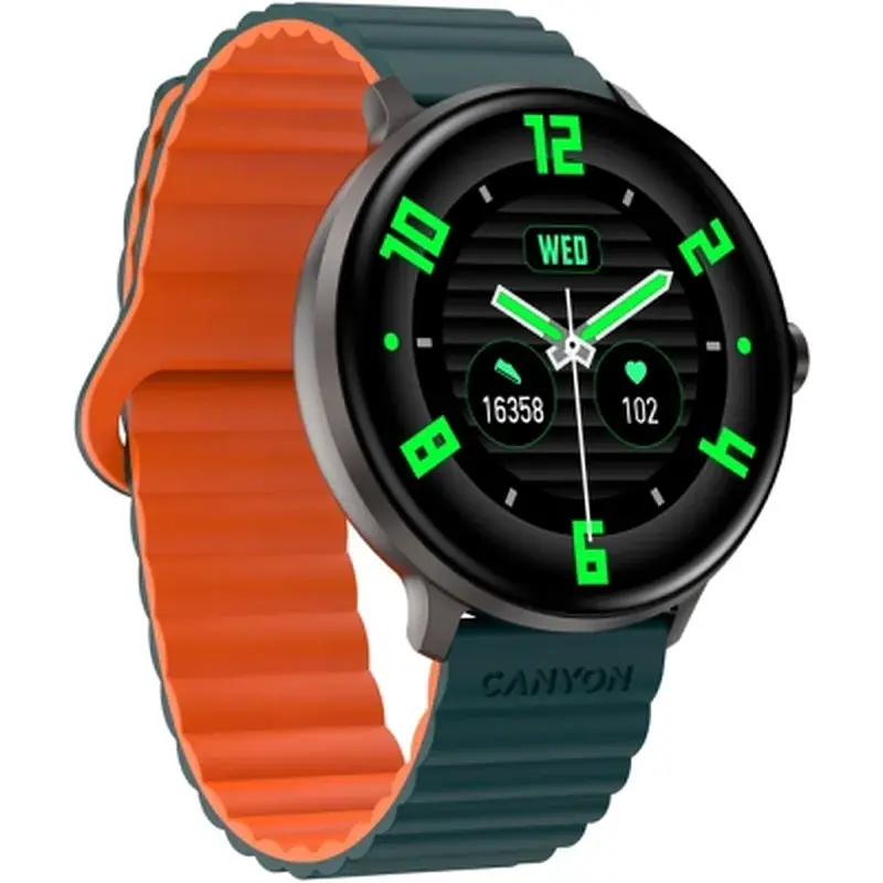Смарт-годинник Canyon Jacky SW-69 Green Orange (CNS-SW69BG) - фото 3