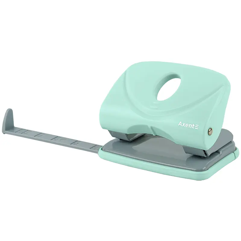 Діркопробивач Axent Welle-2 Pastelini з пластиковим верхом 20 аркушів м'ятний (3820-18-A) - фото 2