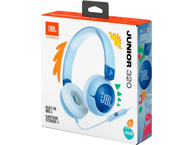 Навушники з мікрофоном JBL Junior 320 Blue (JR320BLU) - фото 8