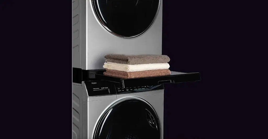 Haier Комплект монтажный для соединения стиральной машины с сушильной машиной, 47-60см, черный - фото 2
