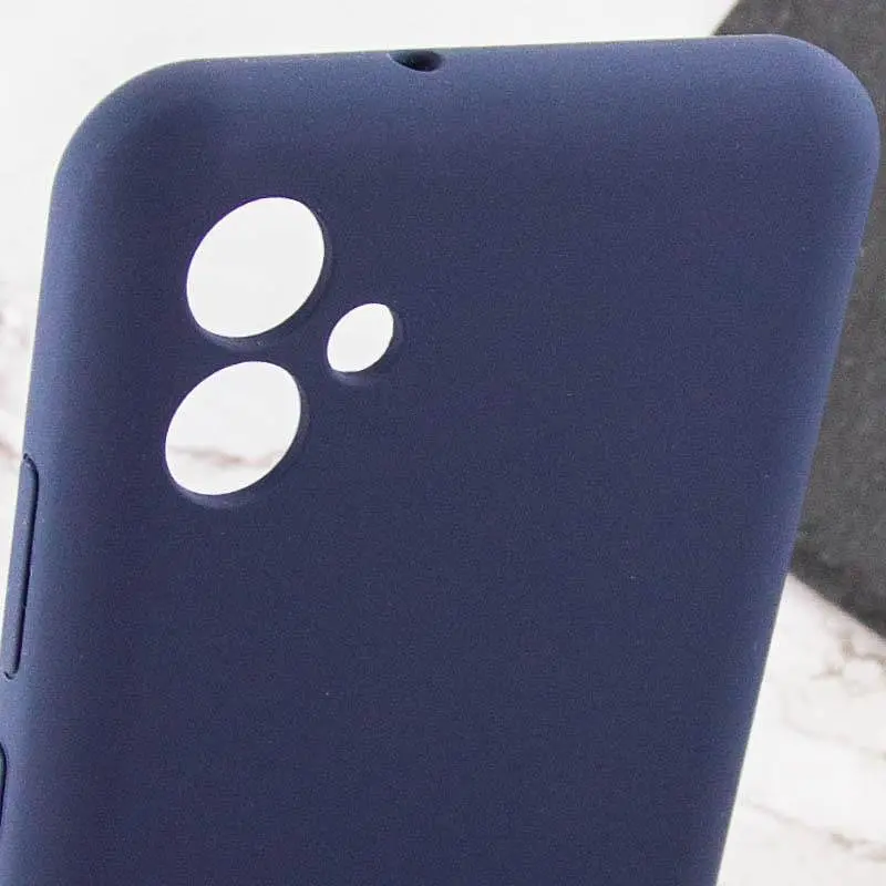 Чохол Silicone Cover Lakshmi Full Camera (AAA) для Samsung Galaxy A07 Темно-синій / Midnight blue - фото 6