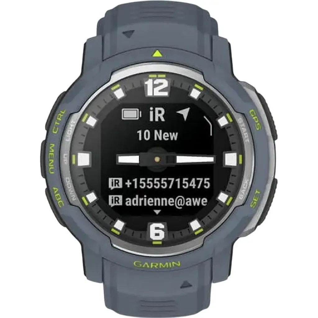Смарт-годинник Garmin Instinct Crossover Standard Edition Blue Granite (010-02730-14/04) [171558] - фото 10