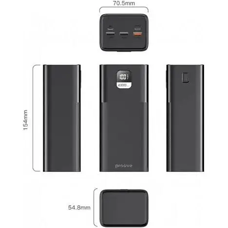 Портативна батарея Proove Giant 40000mAh 100W чорна PBGI99320001 - фото 5