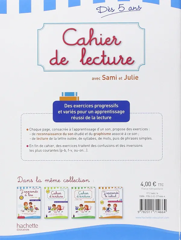 Cahier de lecture Sami et Julie - Аделайн Чекконелло - фото 2