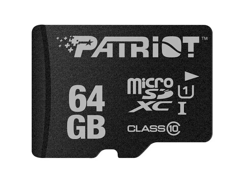 Карта пам'яті Patriot LX microSDXC UHS-I 64 GB (PSF64GMDC10)