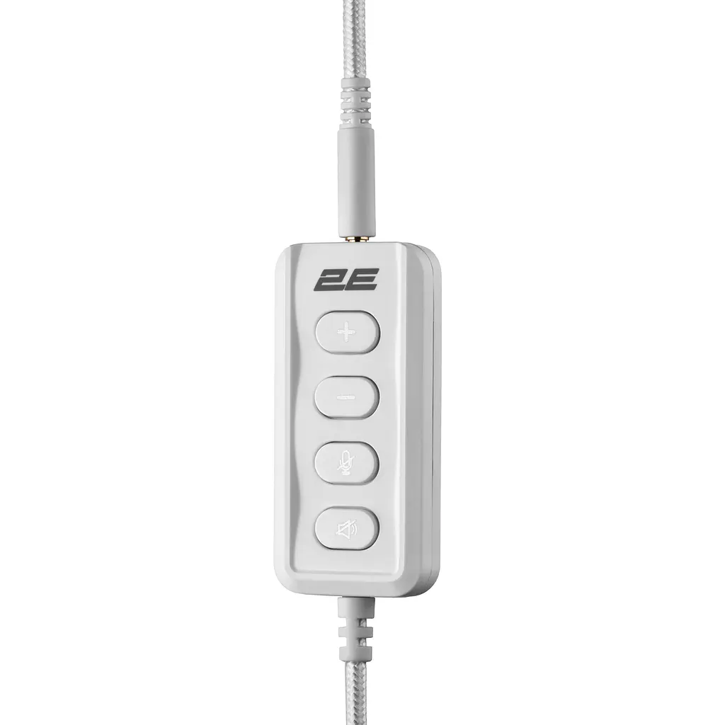 Навушники ігрові з мікрофоном 2E GAMING HG355 White 7.1, mini-jack/dual 3.5 мм/USB-A, 1.5/1.5/0.2м - фото 4