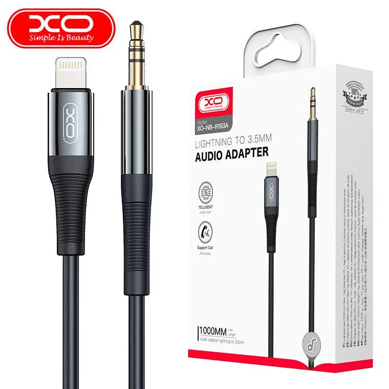 Переходник аудиоадаптер XO NB-R193a с Apple iPhone на 3.5 мм - фото 3