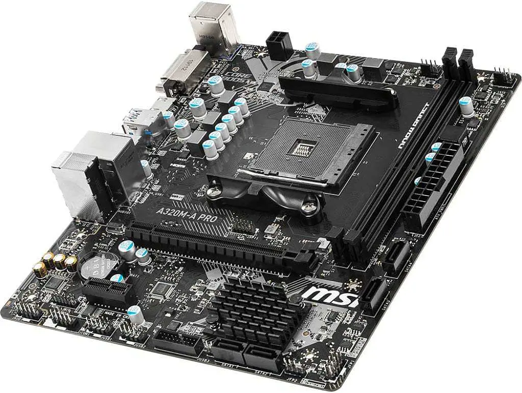 Материнська плата MSI A320M-A Pro (A320M-A Pro) (Socket AM4, AMD A320, Micro-ATX) Б/в - фото 2