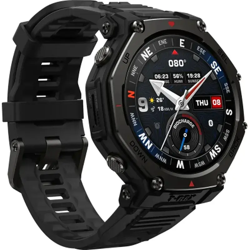 Смарт-годинник Amazfit T-Rex 3 Pro 48mm W2444OV1N Tactical Black (1170956) - фото 3