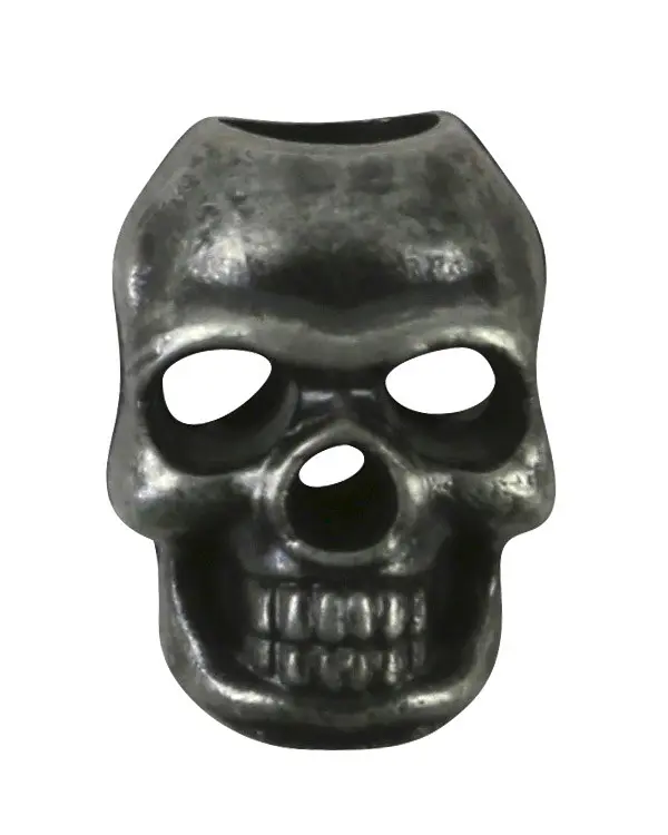 Стопери для шнурка Kombat UK Skull Cord Stoppers 10 шт Срібло (1000-kb-scs-slv) - фото 2