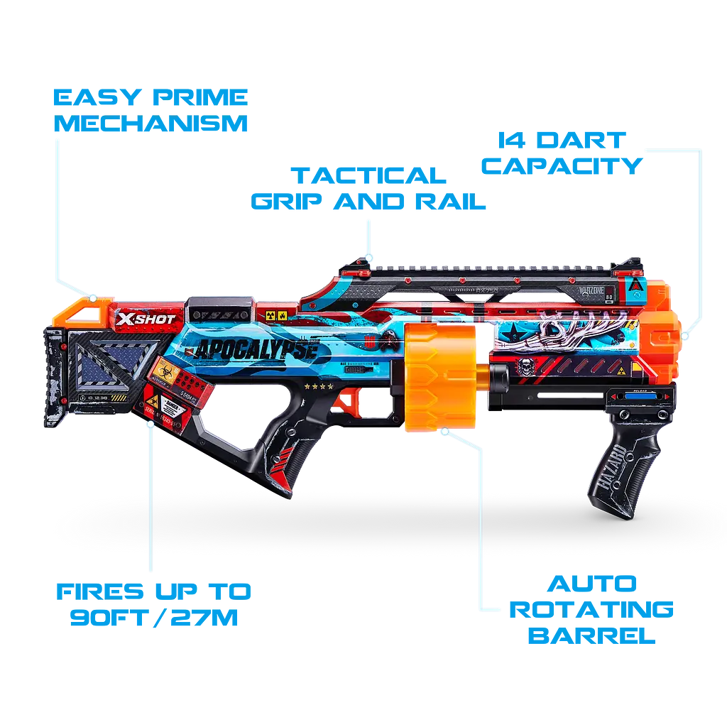 Скорострельный бластер Zuru X-Shot Skins Last Stand Faze, 16 патронов (36518H) - фото 4