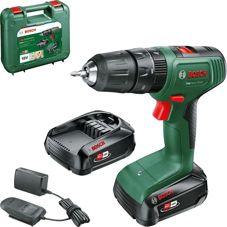 Шурупокрут-дриль акумуляторний EasyImpact 18V-40 18В Bosch teh0025165 - фото 3