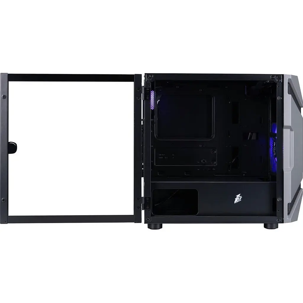 Корпус 1stPlayer D3-A-BK-1F7-14-1F7 Black [146454] - фото 3