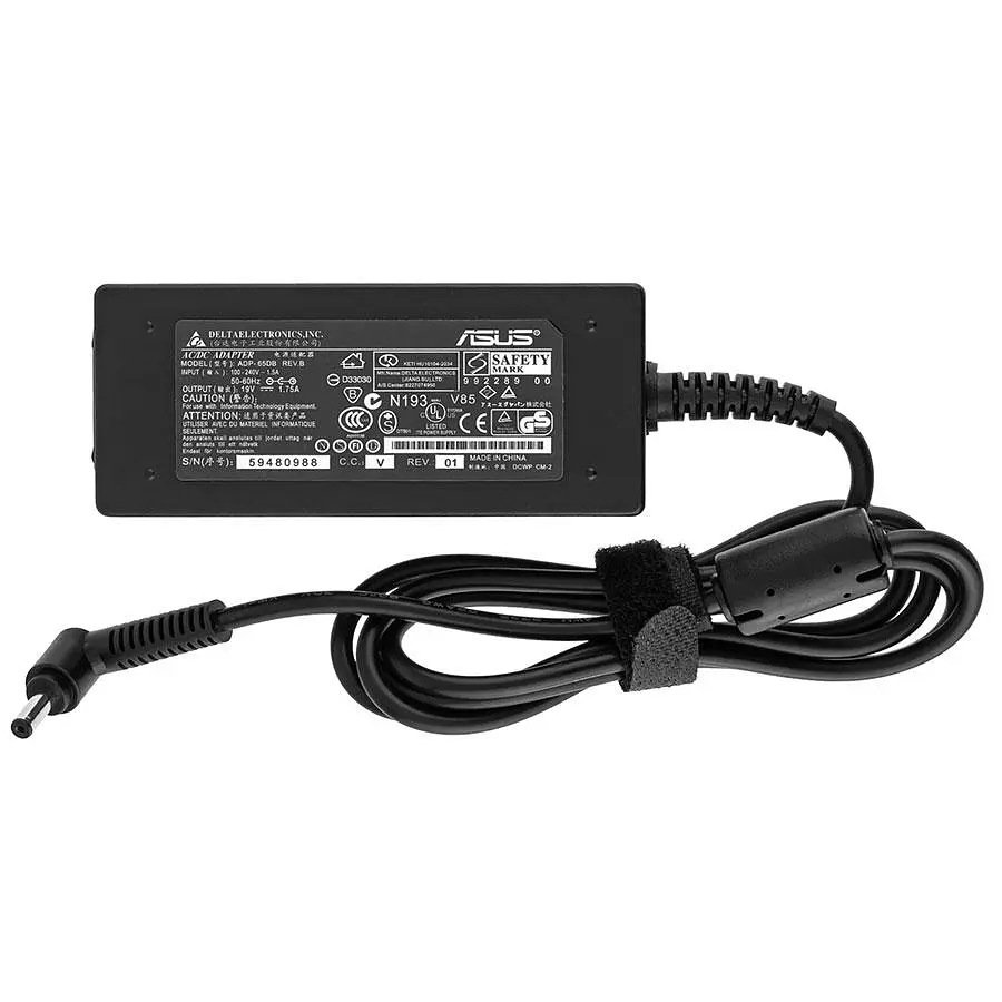 Блок живлення для ноутбука ASUS 19V 1.75A 33W 4.0x1.35мм L-подібний роз'єм Чорний RECTANGULAR - фото 2