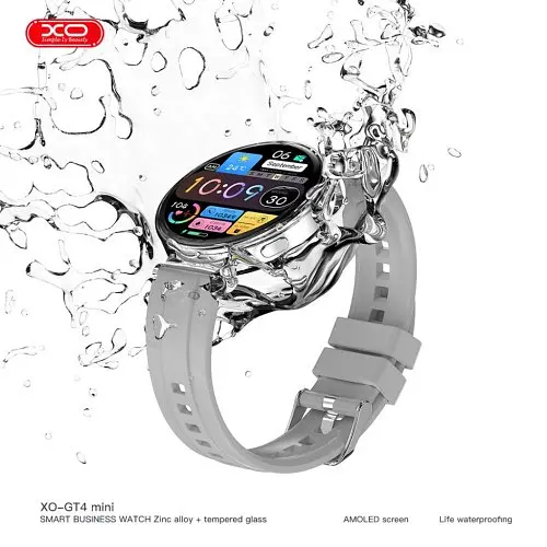 Смарт-часи XO GT4 mini AMOLED Screen Smart Sports Talking Watch сріблястий - фото 6