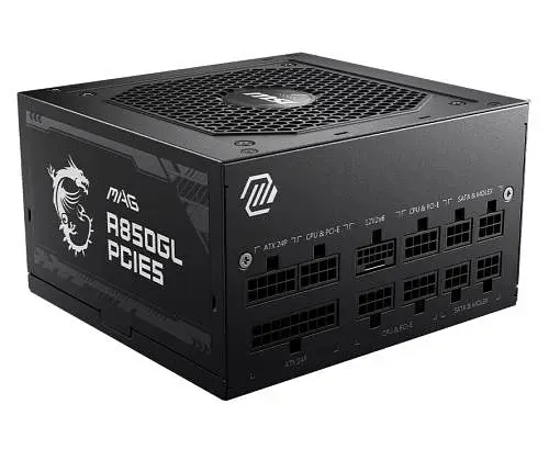 Блок живлення 850 Вт, MAG A850GL PCIE5, Black, модульний MSI teh0028906 - фото 2