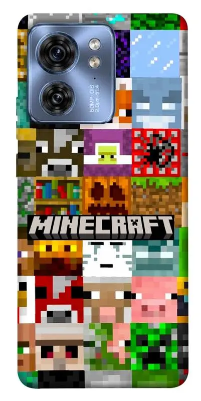 Чохол Demsky Minecraft collage для Motorola Edge 40