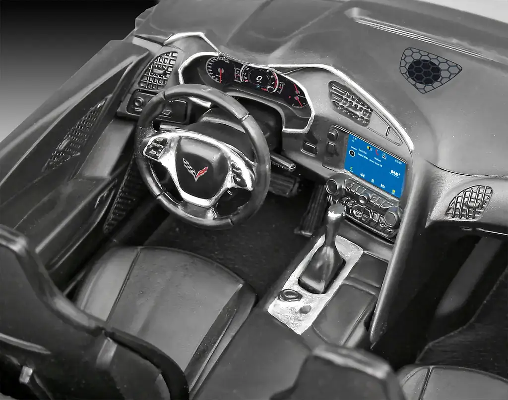Конструктор Revell автомобіль 2014 Corvette Stingray 1:25 жовтий 07449 - фото 5