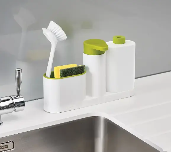 Органайзер для кухні Sink Tidy Set 3 в 1 Дозатор миючих засобів + дозатор мила + тримач кухонного приладдя - фото 5