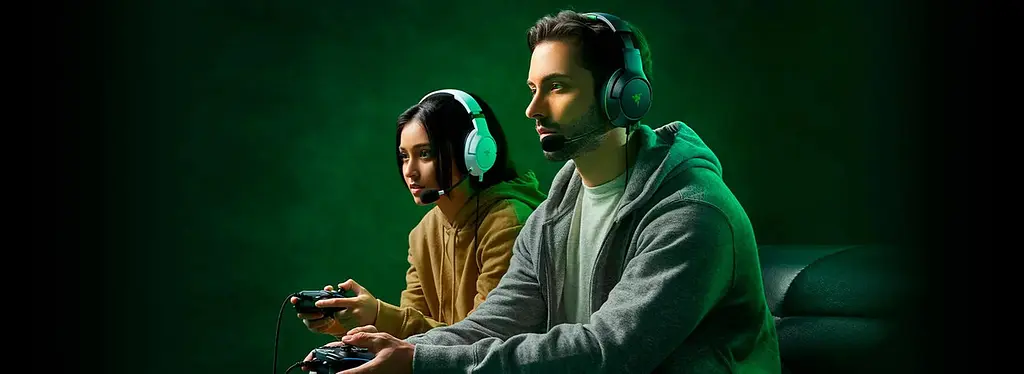 Наушники Razer геймерские Kaira X Gaming для Xbox Electric Volt зеленые - фото 4