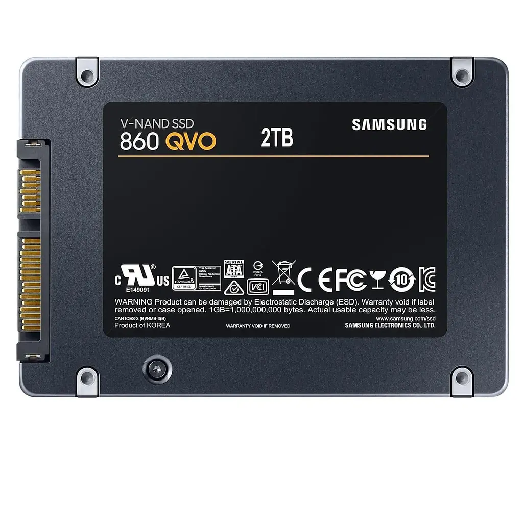 Накопичувач SSD Samsung Sata 2.5 2TB SSD 860 QVO MJX QLC (MZ-76Q2T0BW) Б/в - фото 2