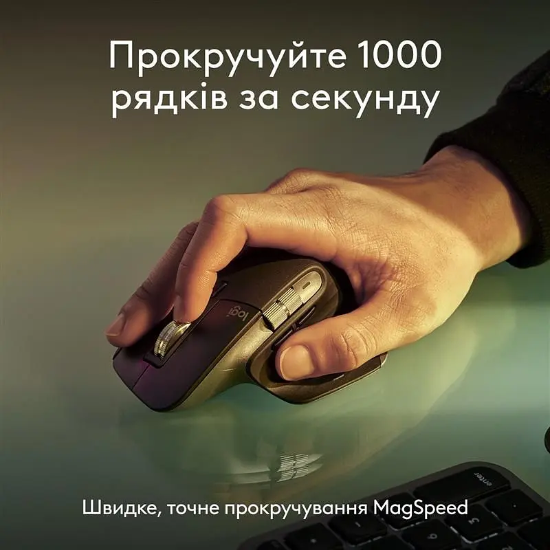 Комплект (клавіатура, миша) бездротовий Logitech MX Keys S Combo for Mac Space Grey (920-012845) - фото 4