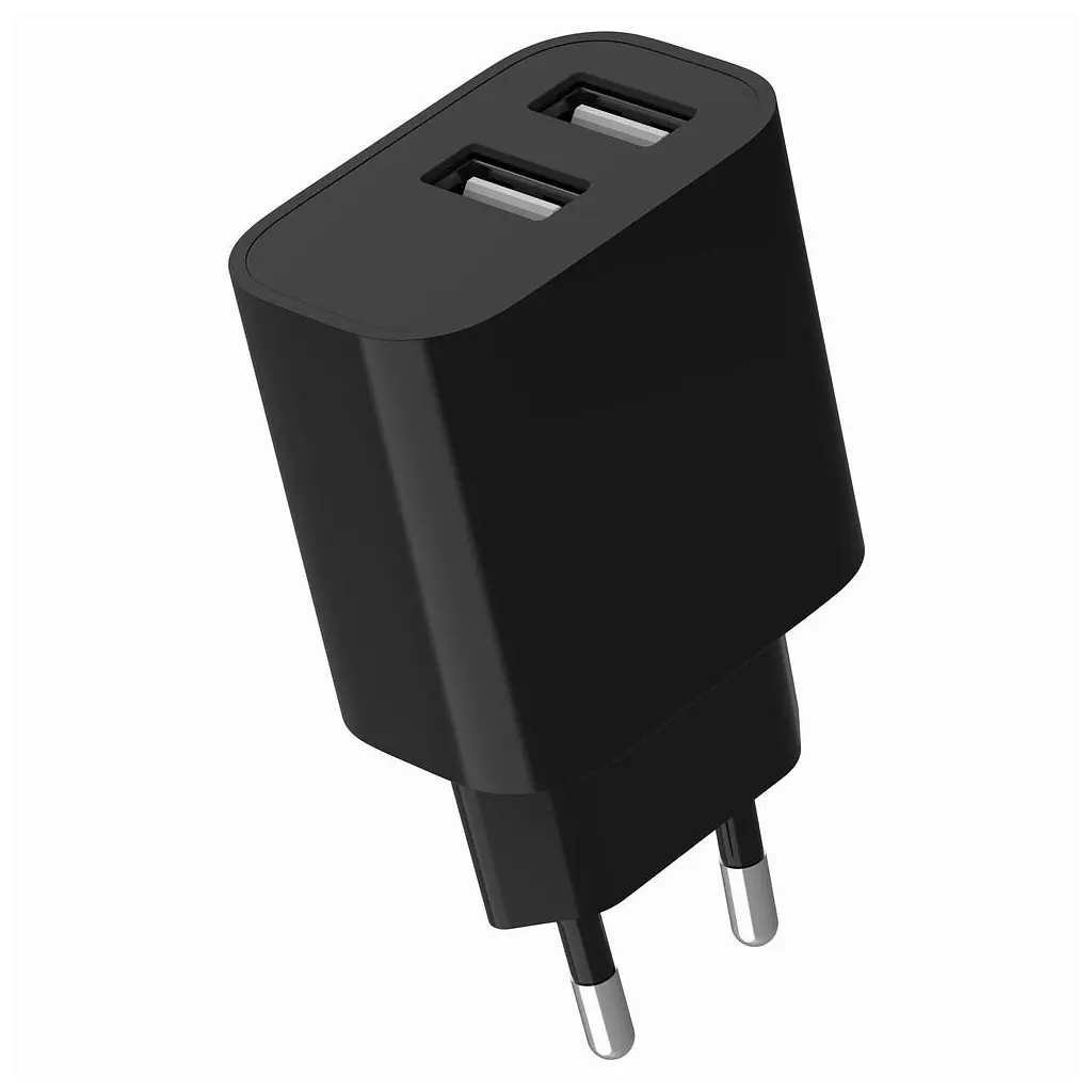 Зарядний пристрій Gembird 2xUSB 12 Вт чорний (TA-UC-2A12-01-BK) - фото 2