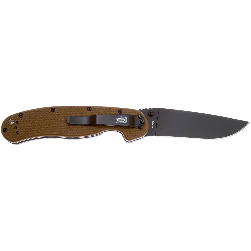 Нож Ontario Knife RAT I AUS-8 BB Coyote Brown - фото 2
