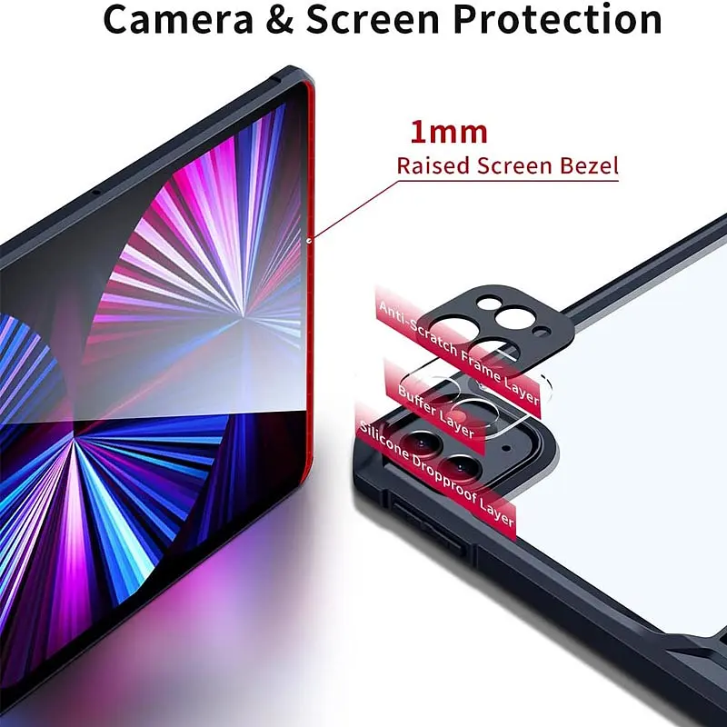 TPU+PC чохол Xundd Stand c посиленими кутами для Apple iPad Pro 11 (2024-25) Чорний - фото 5