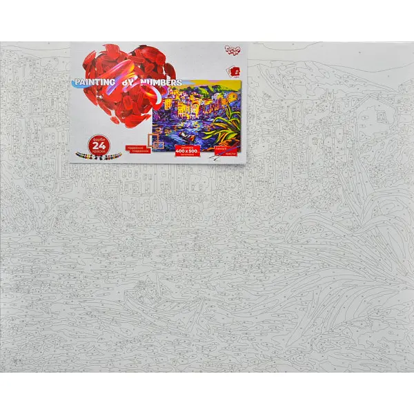Картина по номерам Danko Toys Город у реки KpNe-40х50-02-05 40x50 см - фото 2