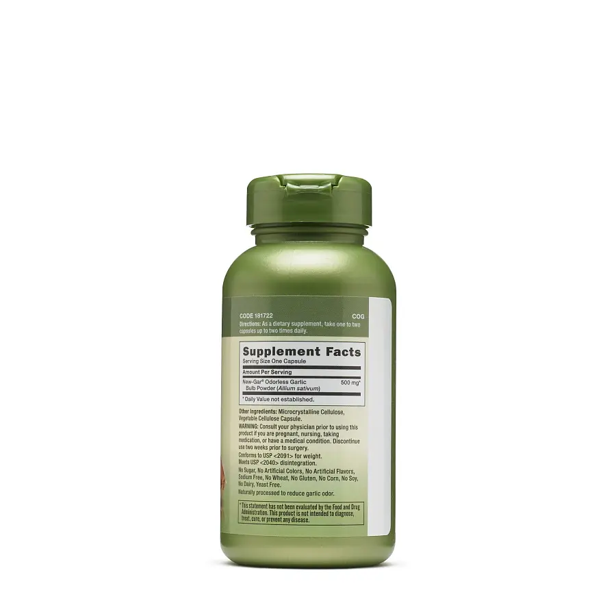 Натуральна добавка GNC Herbal Plus Odorless Garlic 500 mg 100 таблеток - фото 2