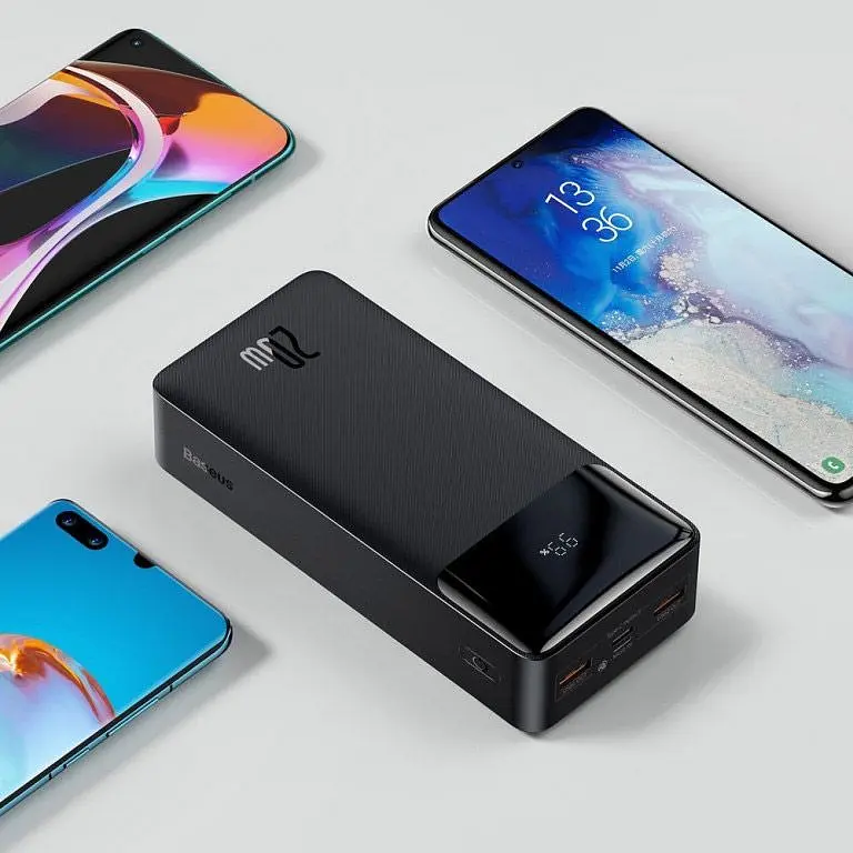 Внешний аккумулятор Baseus Bipow Overseas 20W 30000mAh Black [PPBD050401/PPDML-N01] [78870] - фото 7