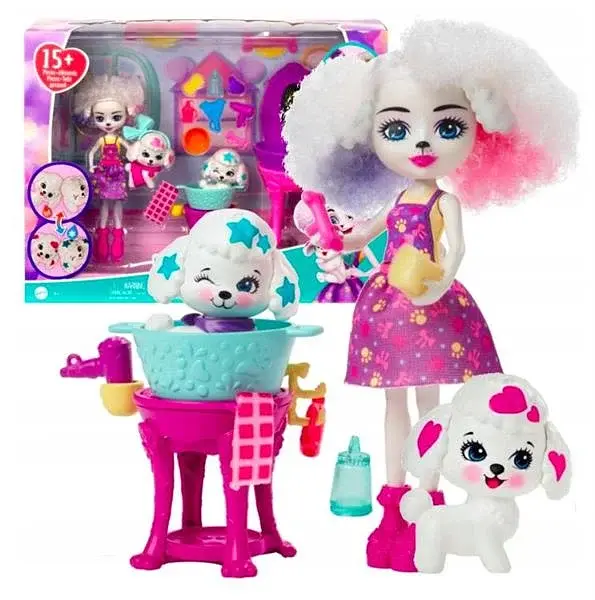 Игровой набор Enchantimals Салон красоты 15 предметов разноцветный 15 см - фото 2