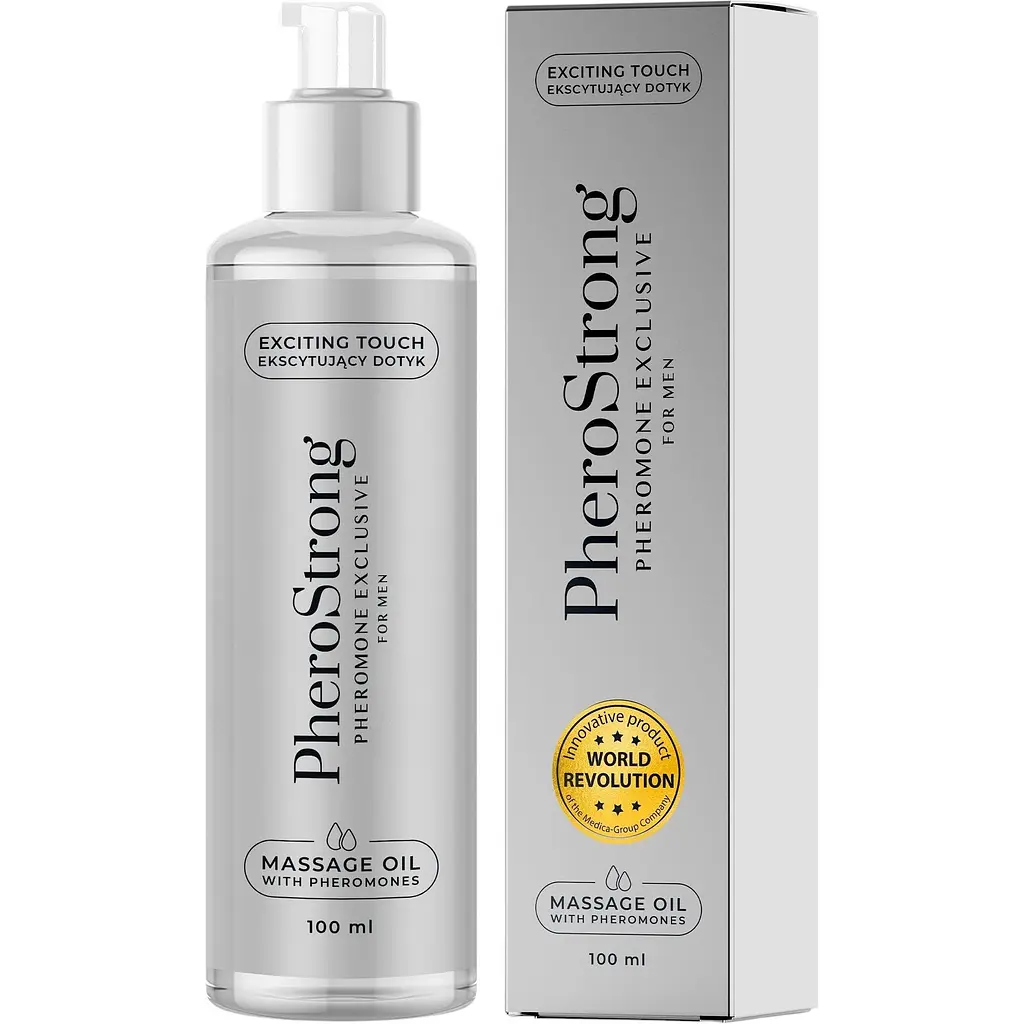 Масажна олія PheroStrong Pheromone Exclusive For Men для чоловіків 100 мл - фото 1